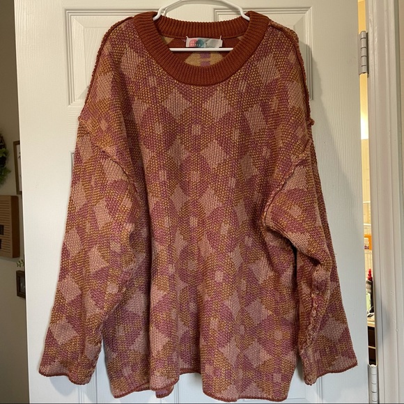 Free People Sweaters - FREEPEOPLE woman's reversible thick knit sweater .. XL